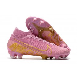 Nike Zapatillas de Fútbol Mercurial Superfly VII Elite FG Rosa Oro