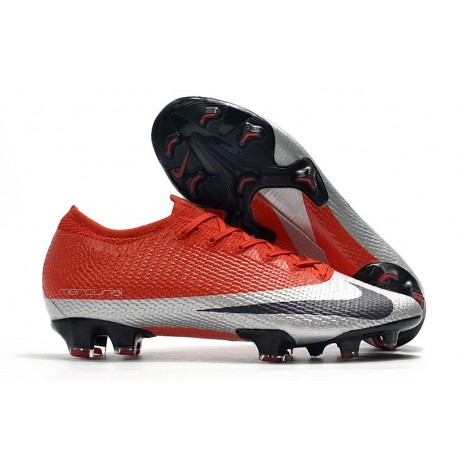 Nike Mercurial Vapor 13 Elite FG Future DNA Rojo Plata Negro