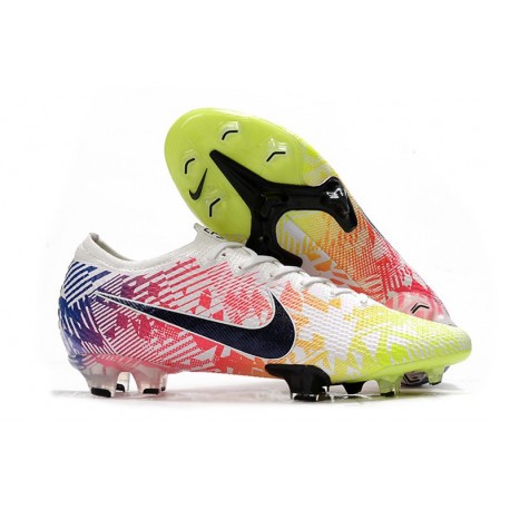 Nike Mercurial Vapor 13 Elite FG Neymar Blanco Negro Azul Racer Volt