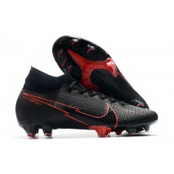 Botas Nike Mercurial Superfly 7 Elite DF FG Negro Rojo