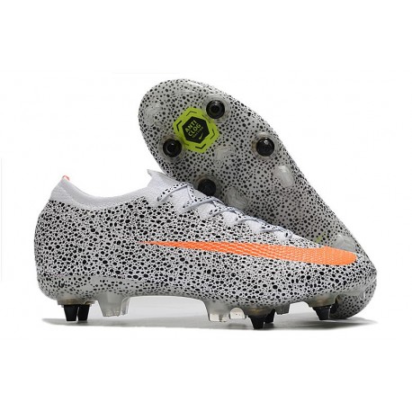 Nike Mercurial Vapor XIII Elite SG CR7 Blanco Total Naranja Negro