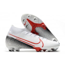 Botas Nike Mercurial Superfly 7 Elite DF FG Blanco Carmesí láser Negro