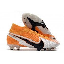 Botas Nike Mercurial Superfly 7 Elite DF FG Láser Naranja Negro Blanco
