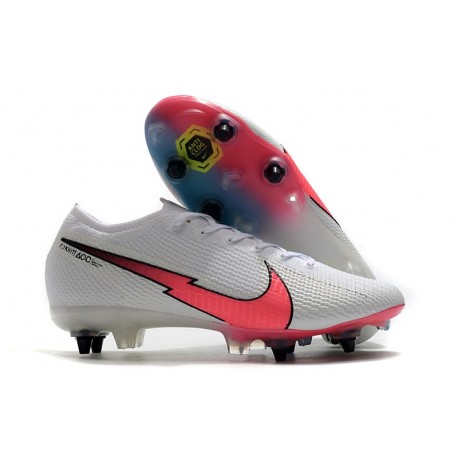 Nike Mercurial Vapor XIII Elite SG Anti-Clog Blanco Rojo Azul