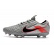 Nike Tiempo Legend VIII Elite FG Botas Gris Negro Rojo