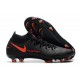 Botas de Fútbol Nike Phantom GT Elite FG Negro Rojo Chile Gris humo