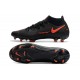 Botas de Fútbol Nike Phantom GT Elite FG Negro Rojo Chile Gris humo