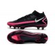 Botas de Fútbol Nike Phantom GT Elite FG Negro Plateado Explosión Rosa
