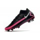 Botas de Fútbol Nike Phantom GT Elite FG Negro Plateado Explosión Rosa