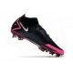 Botas de Fútbol Nike Phantom GT Elite FG Negro Plateado Explosión Rosa