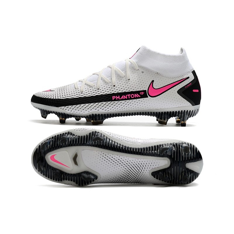 Botas de Fútbol Nike Phantom GT Elite FG Blanco Rosa Negro