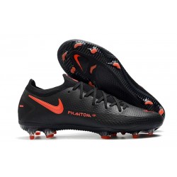 Botas de Fútbol Nike Phantom GT Elite FG Negro Rojo Chile Gris