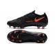 Botas de Fútbol Nike Phantom GT Elite FG Negro Rojo Chile Gris