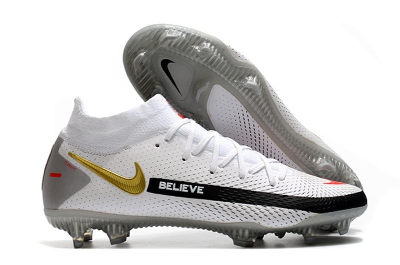 Botas de Fútbol Nike Phantom GT Elite FG Blanco Negro Rojo Oro